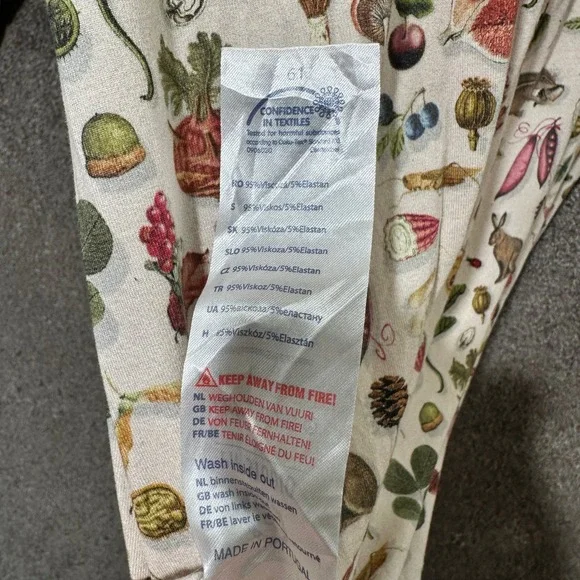 Pip Studio Amsterdam Lounge Dress Nightdress L Woodland Botanical Long Sleeve - Picture 10 of 11